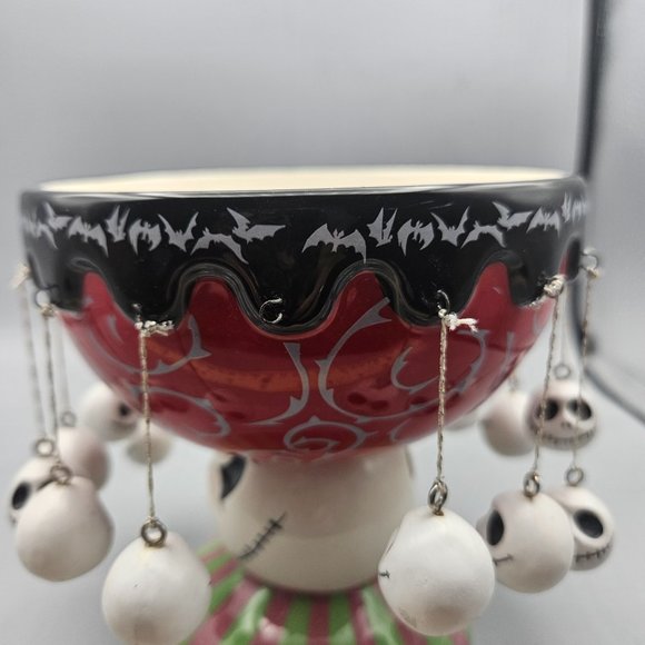 Nightmare Before Christmas Disney Jack Skellington Rare Pedestal Candy Bowl Dish - Picture 2 of 6